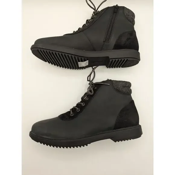 Clarks | Raisie Vita Boot Ankle Leather Zip Up & Tie | Sz 9.5 W - Picture 5 of 12